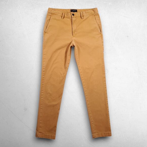 Banana Republic Other - Banana Republic Skinny Fit Chino Pants Men 32x34 Brown Stretch Lived-In Preppy